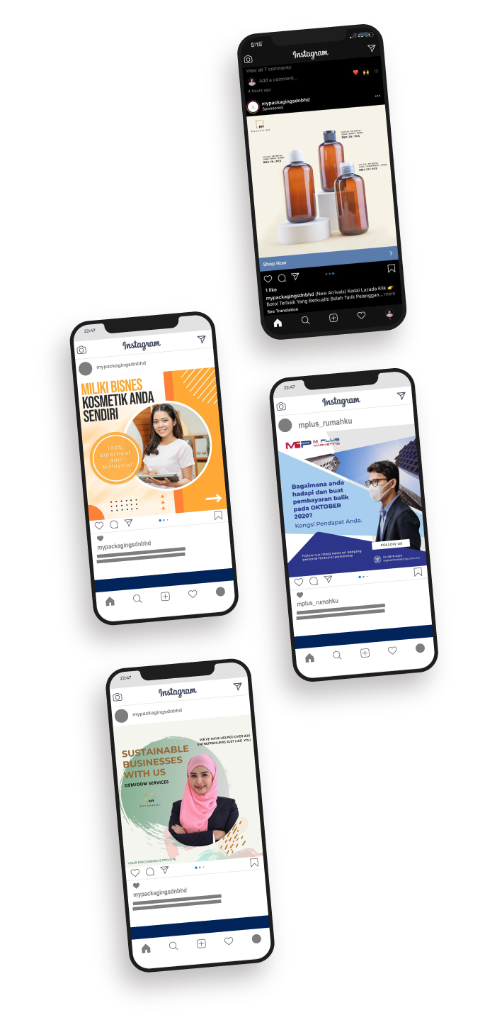 Social Media Marketing Company Malaysia mockup example design here