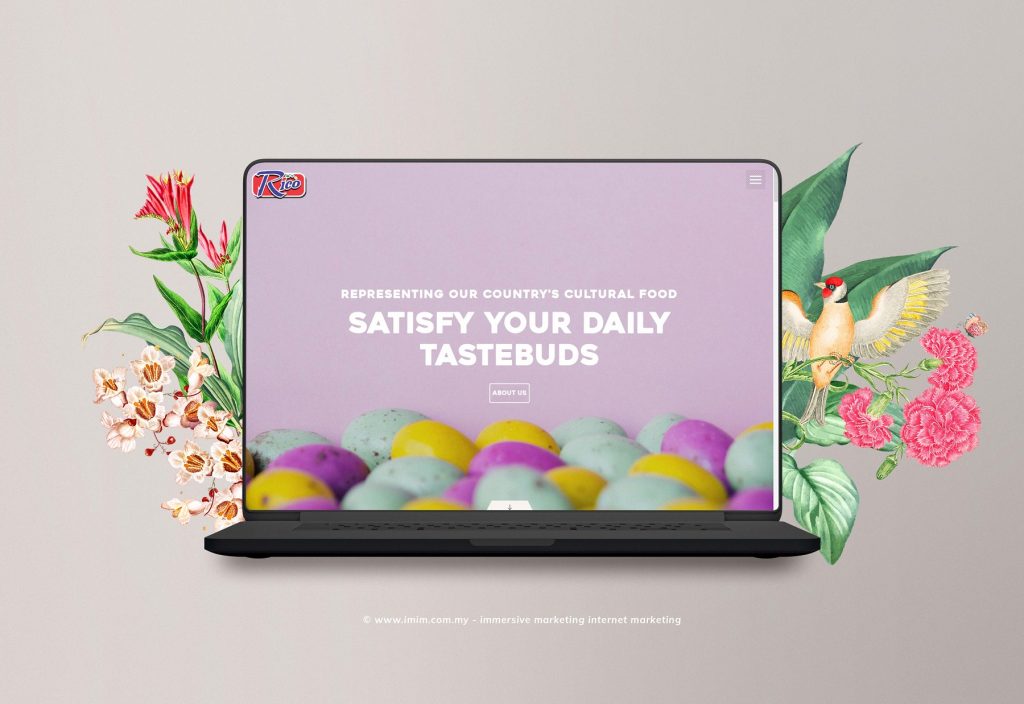 Rico Web Design Portfolio a mockup screen from website designer in Pj Malaysia by IMIM