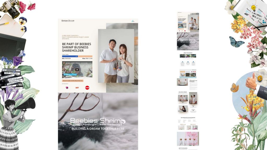 Beebies Shrimp Screen Shot website design in Malaysia Portfolio Pj