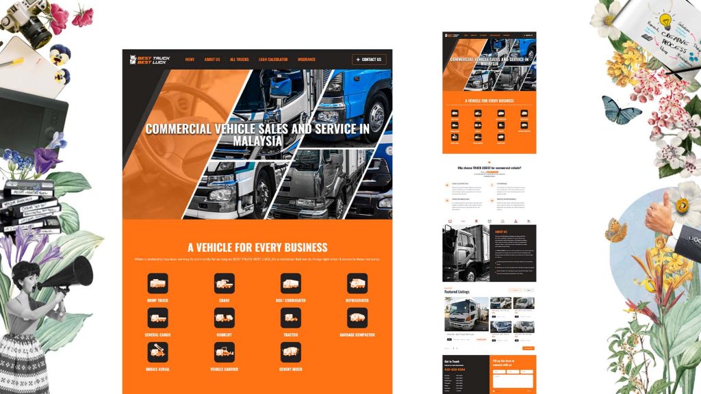 Truckassist Screen Shot website design in Malaysia Portfolio Pj